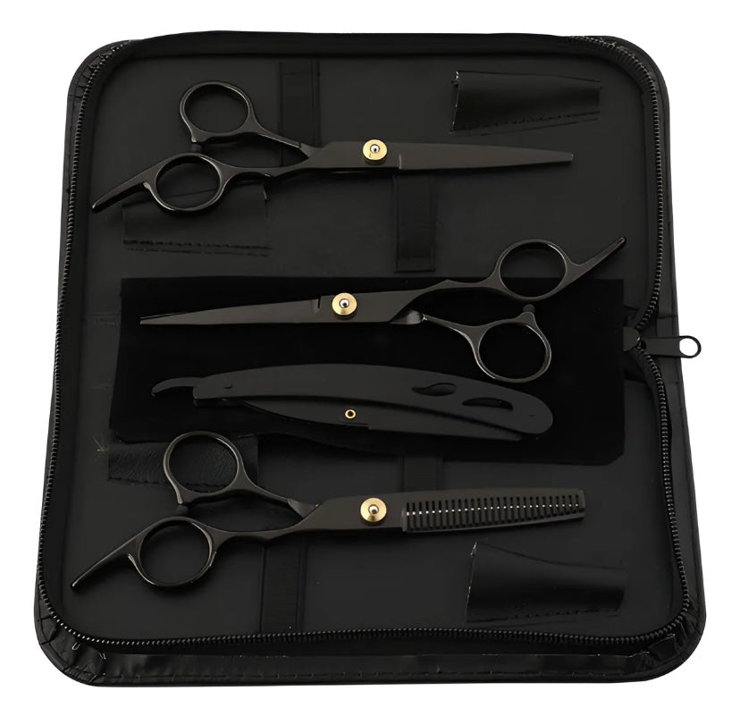 Kit Tesoura Profissional Cabeleireiro Barbeiro Fio
Navalha